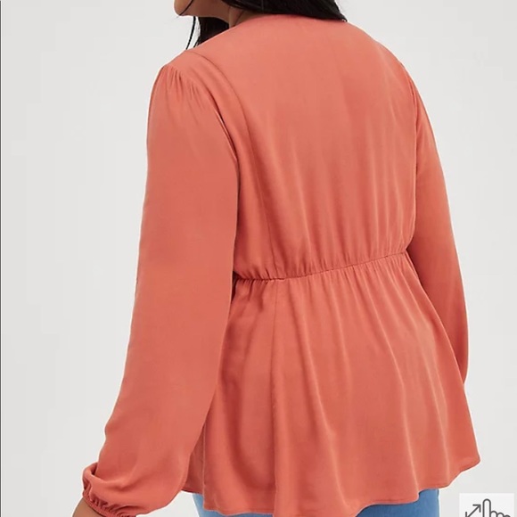 Torrid Embroidered Lace Up Babydoll Top - Sizes 2X & 3X - Picture 2 of 13